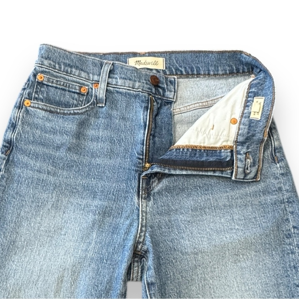 Madewell The Perfect Vintage Jean Denim Straight Leg Raw Hem Women’s Size 26 - Picture 9 of 11
